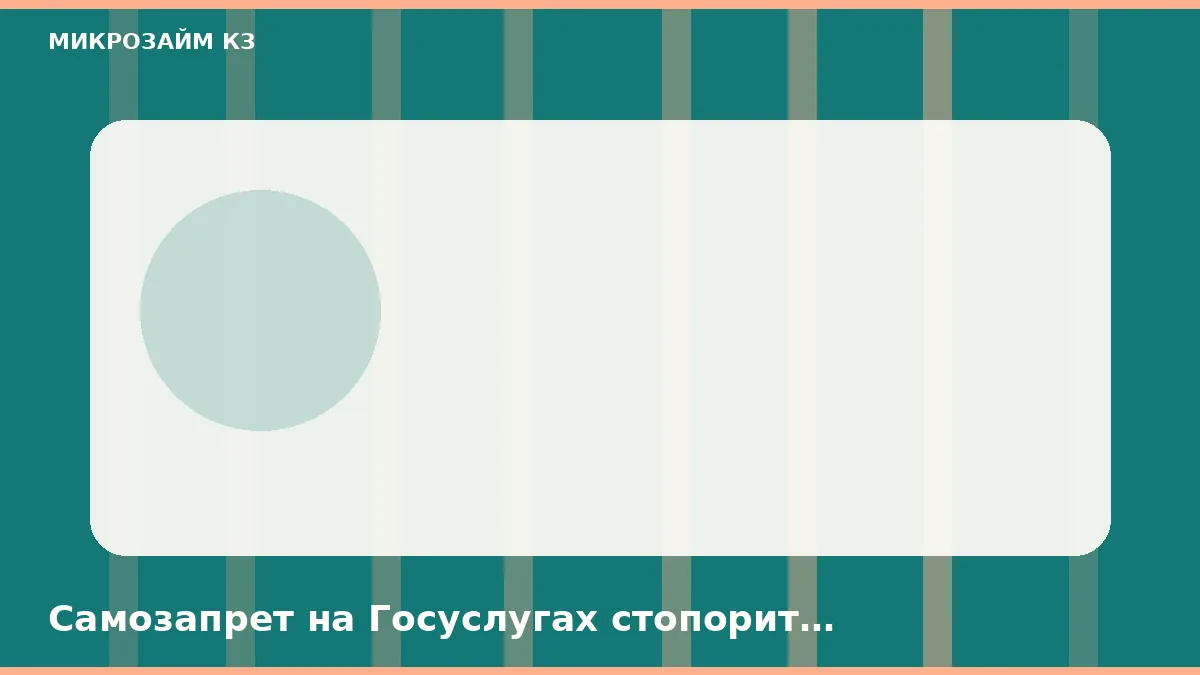Самозапрет на Госуслугах стопорит заявку из Санкт-Петербурга раньше МФО
